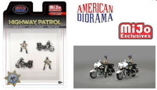 Load image into Gallery viewer, (Preorder) American Diorama 1:64 Mijo Exclusive Figures Highway Patrol Police Motorcycles 3,600 Set