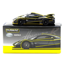 Load image into Gallery viewer, Tarmac Works 1:64 Pagani Huayra R – Matte Black / Silver – Global64