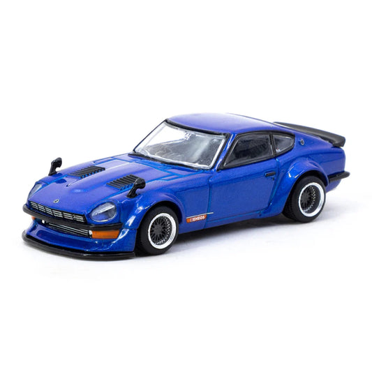 Tarmac Works 1/64 Nissan Fairlady Z S30 Widebody Blue Jon Sibal
