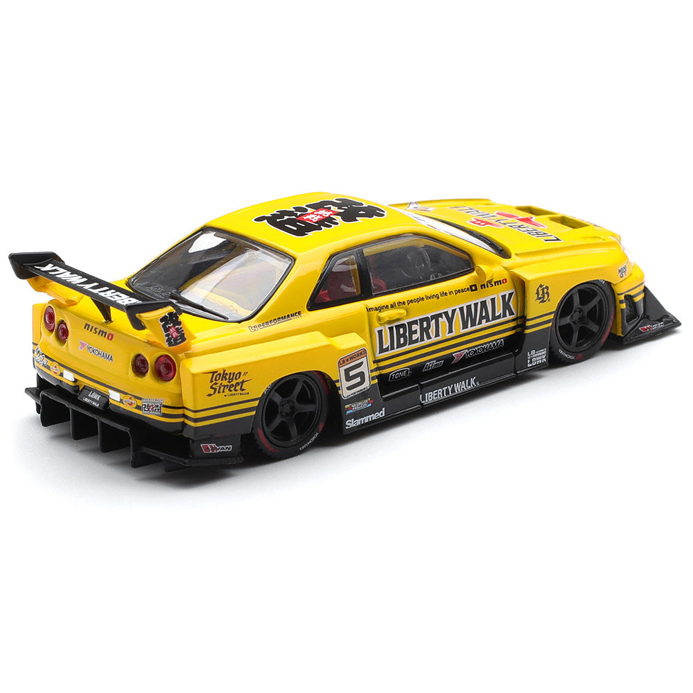 Mini GT 1:64 Nissan LB-ER34 Super Silhouette SKYLINE Sport Yellow