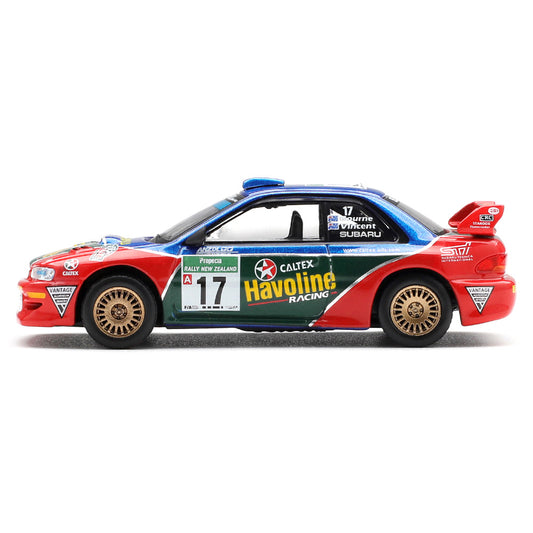 Mini GT 1:64 Subaru Impreza WRC98 #17 2000 Rally New Zealand
