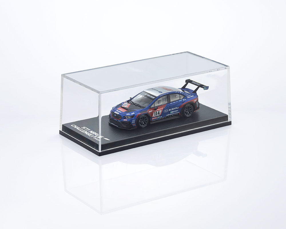 Kyosho 1:64 Minicar Book Edition Subaru WRX NBR2023 with MOTN LED Base Compatible – Blue