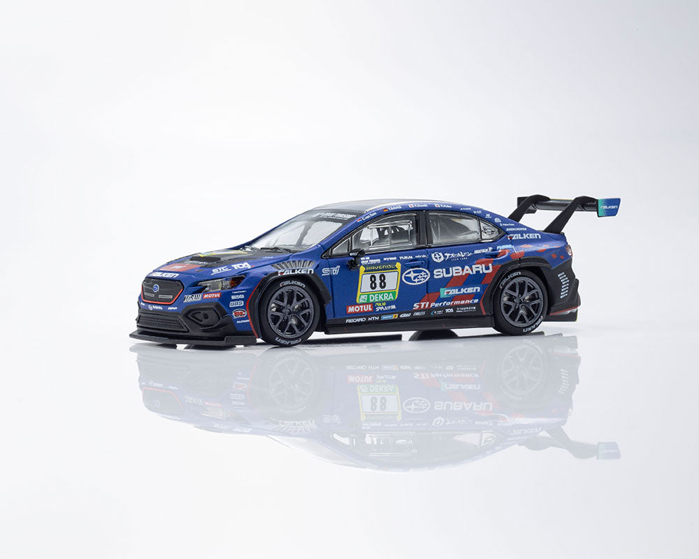 Kyosho 1:64 Minicar Book Edition Subaru WRX NBR2024 with MOTN LED Base Compatible – Blue
