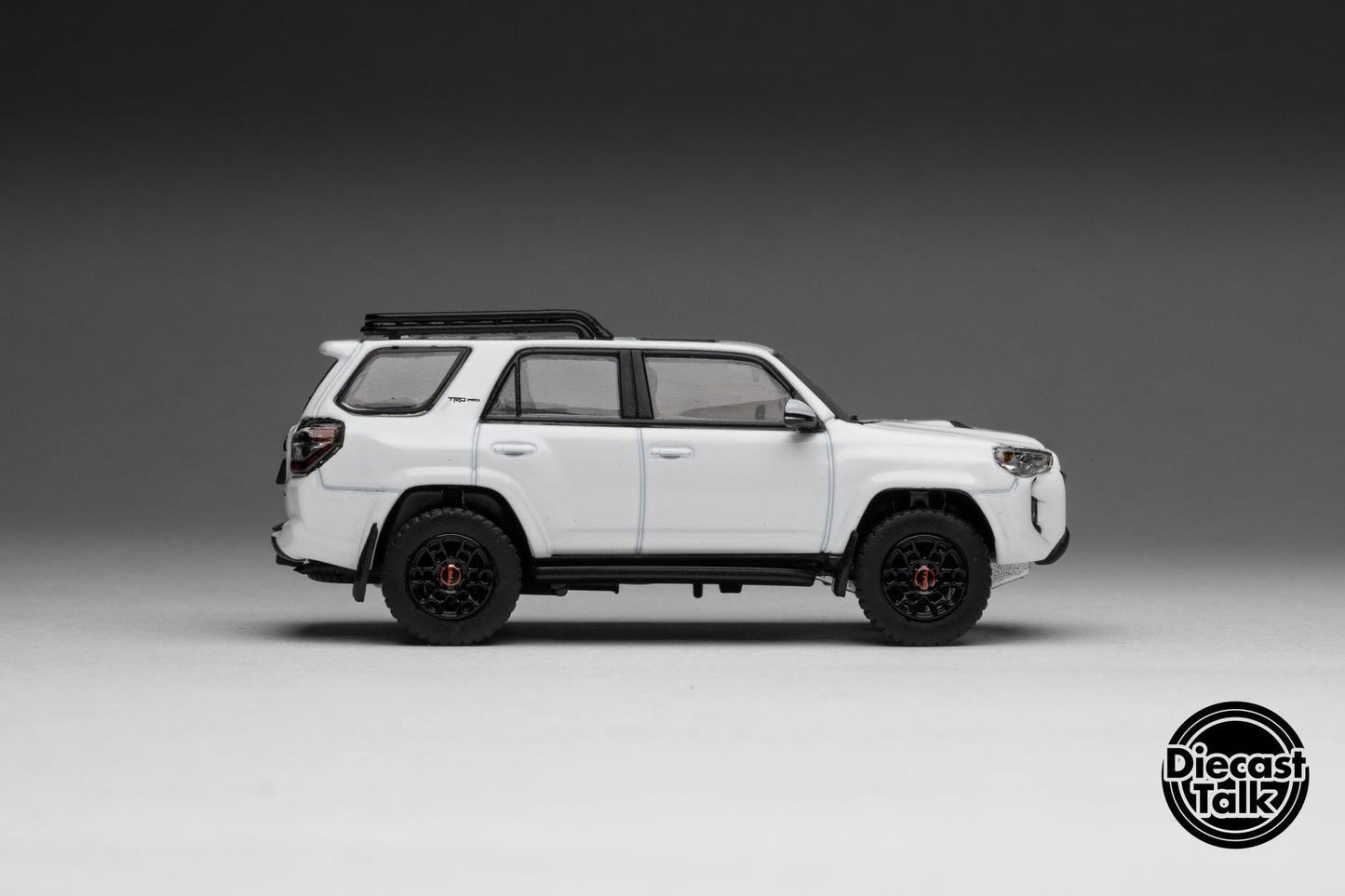 GCD DiecastTalk Exclusive 1/64 Toyota 4Runner TRD PRO white Ltd 1200pcs