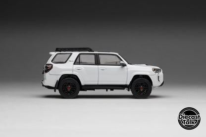 GCD DiecastTalk Exclusive 1/64 Toyota 4Runner TRD PRO white Ltd 1200pcs