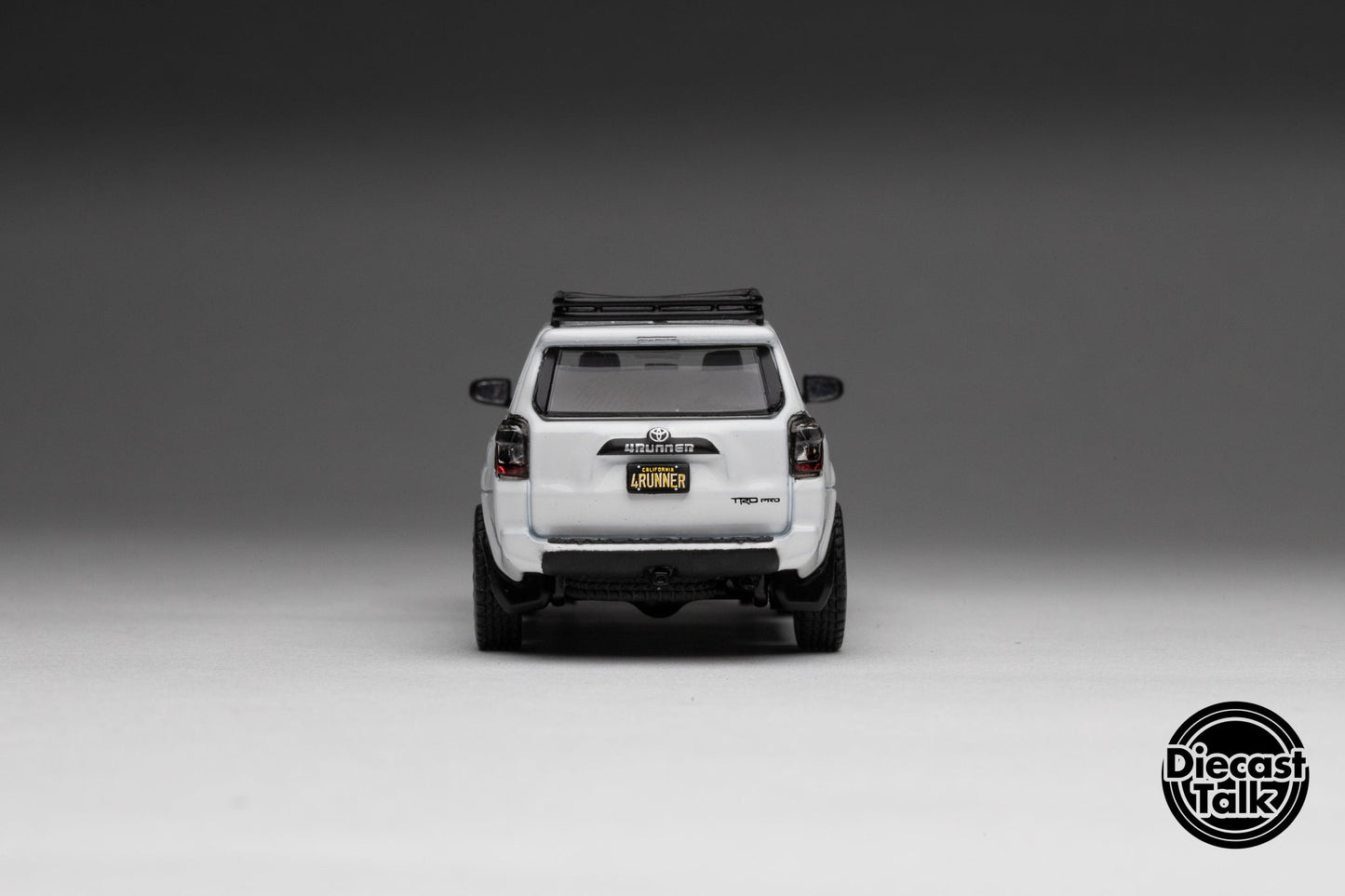 GCD DiecastTalk Exclusive 1/64 Toyota 4Runner TRD PRO white Ltd 1200pcs