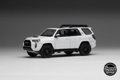 GCD DiecastTalk Exclusive 1/64 Toyota 4Runner TRD PRO white Ltd 1200pcs