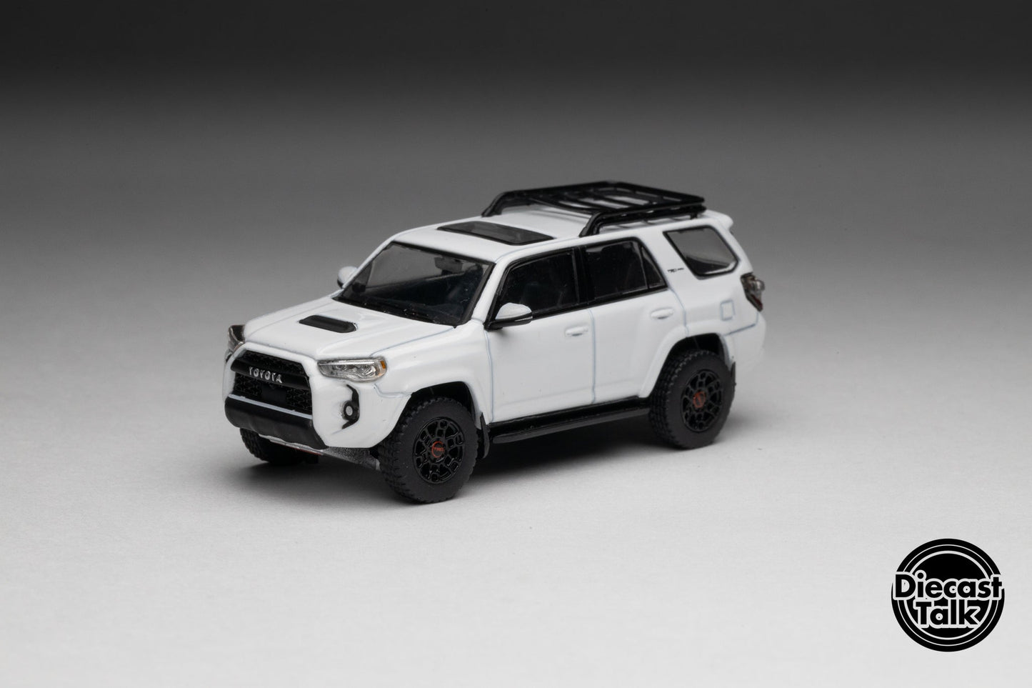 GCD DiecastTalk Exclusive 1/64 Toyota 4Runner TRD PRO white Ltd 1200pcs