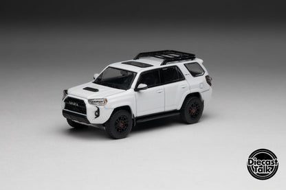 GCD DiecastTalk Exclusive 1/64 Toyota 4Runner TRD PRO white Ltd 1200pcs