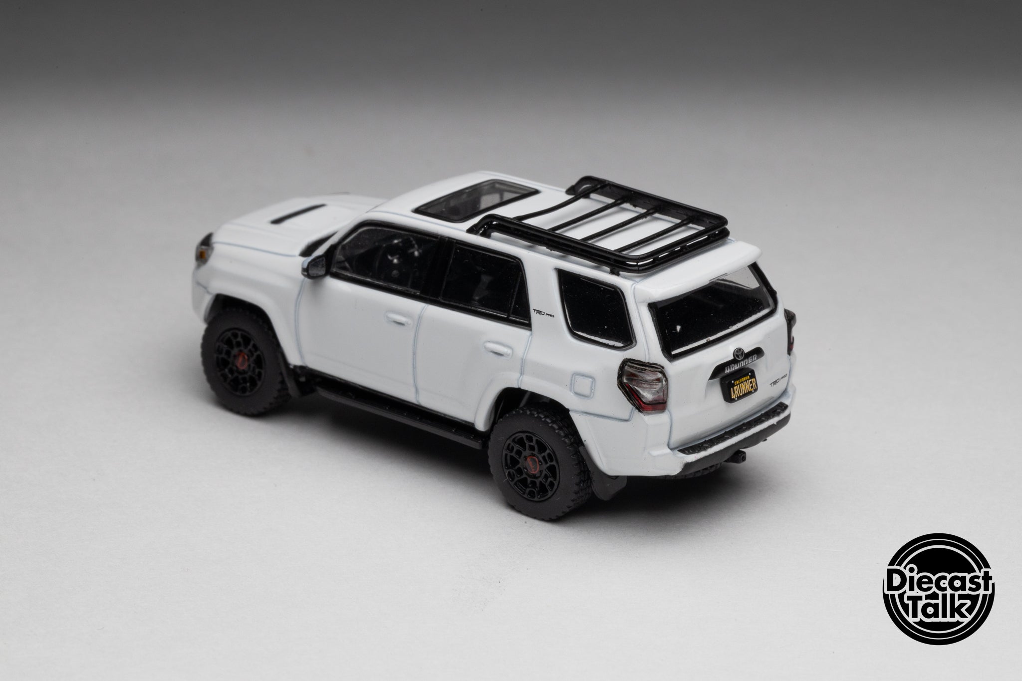 GCD DiecastTalk Exclusive 1/64 Toyota 4Runner TRD PRO white Ltd 1200pc
