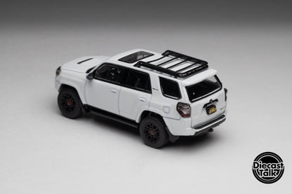GCD DiecastTalk Exclusive 1/64 Toyota 4Runner TRD PRO white Ltd 1200pcs
