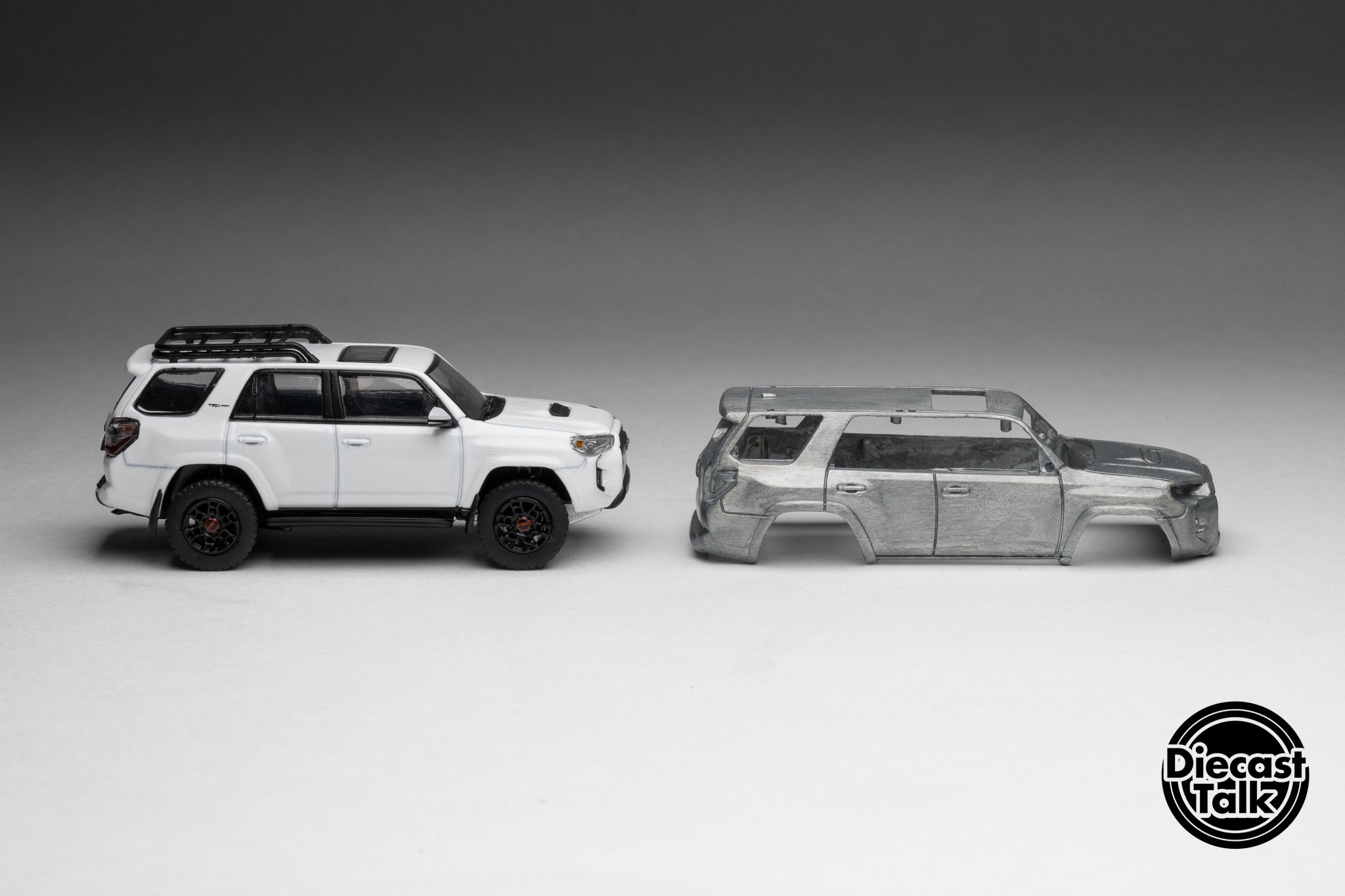 GCD DiecastTalk Exclusive 1/64 Toyota 4Runner TRD PRO white Ltd 1200pc