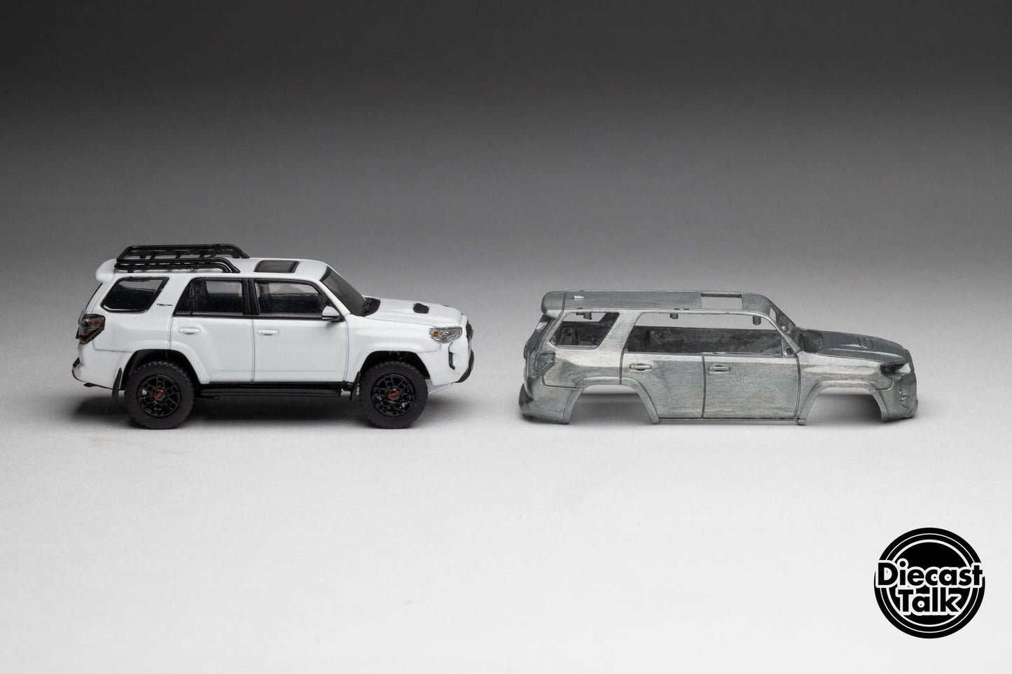 GCD DiecastTalk Exclusive 1/64 Toyota 4Runner TRD PRO white Ltd 1200pcs