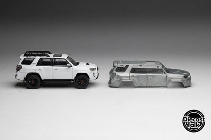 GCD DiecastTalk Exclusive 1/64 Toyota 4Runner TRD PRO white Ltd 1200pcs