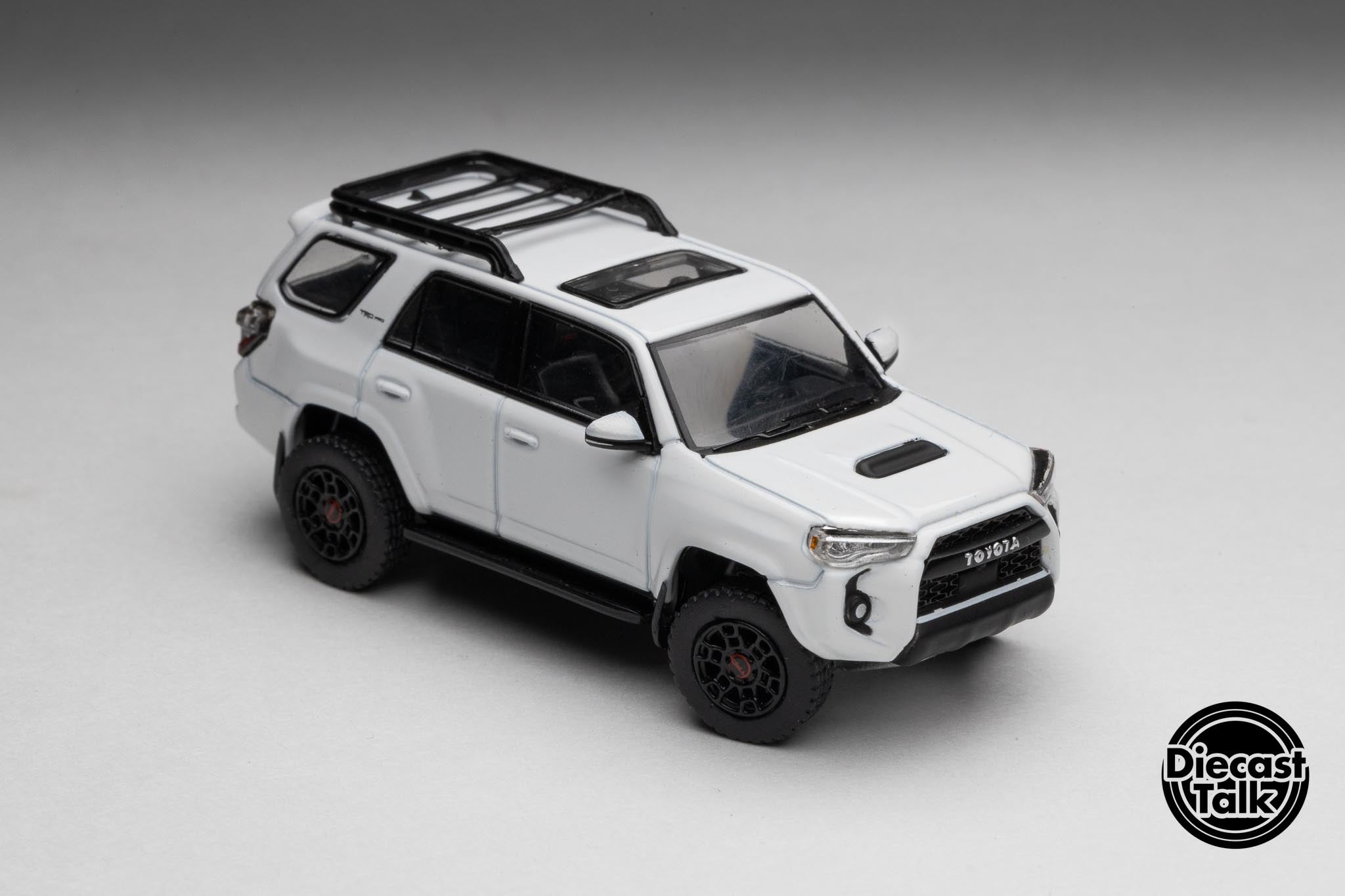 GCD DiecastTalk Exclusive 1/64 Toyota 4Runner TRD PRO white Ltd 1200pc