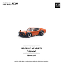 Load image into Gallery viewer, (Pre order) POPRACE 1/64 Nissan SKYLINE GT-R V8 DRIFT (KENMERI) ORANGE