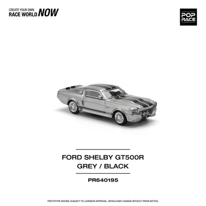 POPRACE 1/64 Ford 1967 SHELBY MUSTANG GT500 GREY/BLACK