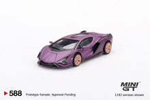 Load image into Gallery viewer, (Preorder) Mini GT 1:64 Lamborghini Sián FKP 37 – Matte Viola SE30 – Hong Kong Exclusive