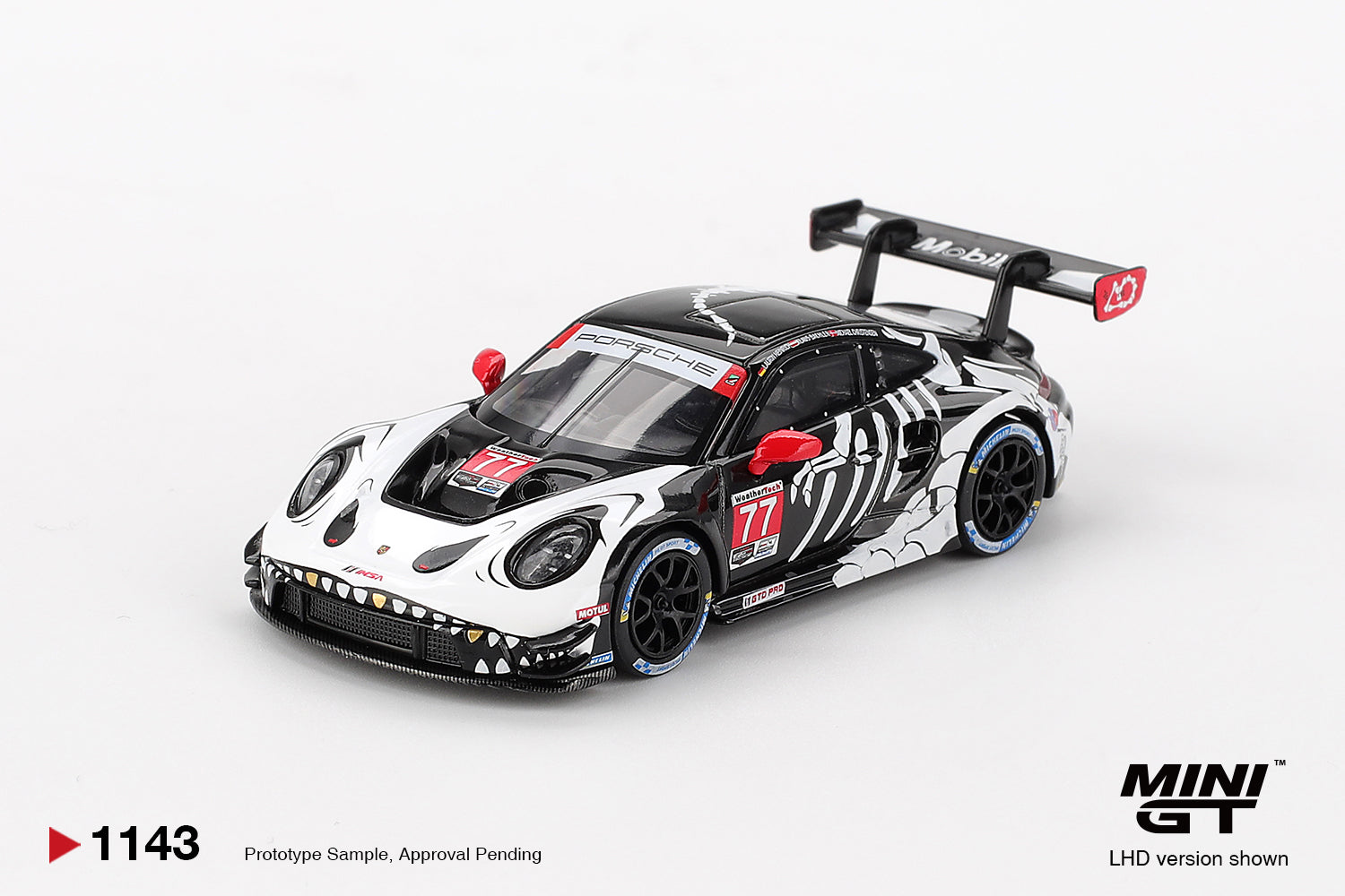 MiniGT 1:64 Porsche 911 GT3 R #77 AO Racing 2025 IMSA Petit Le
