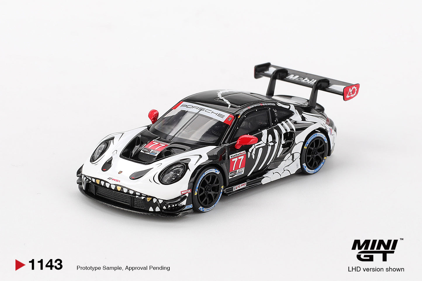MiniGT 1:64 Porsche 911 GT3 R #77 AO Racing 2025 IMSA Petit Le Mans