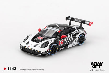 MiniGT 1:64 Porsche 911 GT3 R #77 AO Racing 2025 IMSA Petit Le Mans