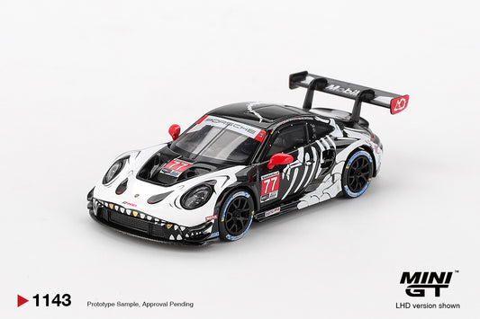 MiniGT 1:64 Porsche 911 GT3 R #77 AO Racing 2025 IMSA Petit Le Mans
