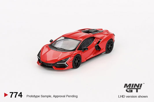 Mini GT 1:64 Lamborghini Revuelto  Arancio Dac Lucido