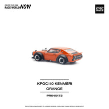 Load image into Gallery viewer, (Pre order) POPRACE 1/64 Nissan SKYLINE GT-R V8 DRIFT (KENMERI) ORANGE