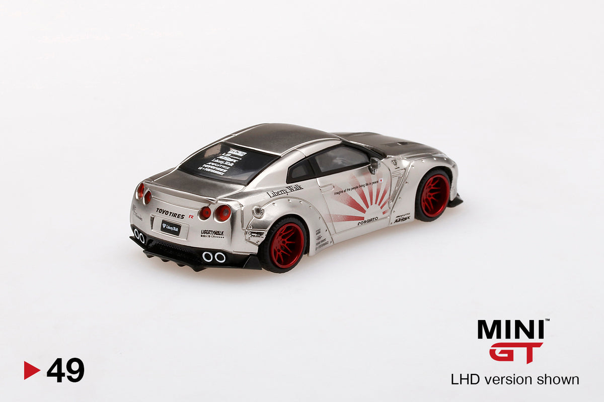 Po Mini Gt R35 Grey Mini GT 1:64 Nissan GTR LB R35 Satin Silver Regular box ver #49 ...