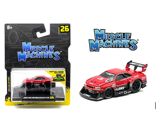 Muscle Machine  LBWK Nissan GTR ER34 Silhouette Red/Black
