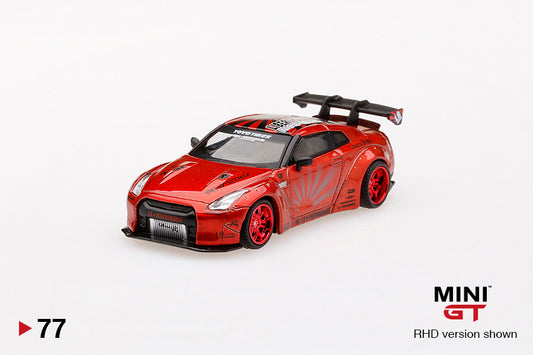 Mini GT 1:64 LB★Works Nissan GT-R (R35) Candy Red Box Ver