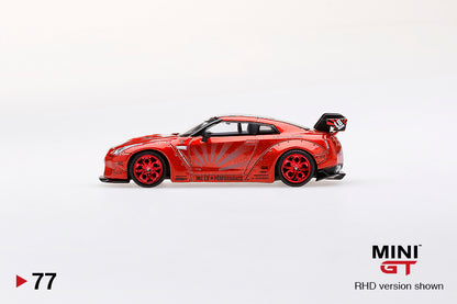 Mini GT 1:64 LB★Works Nissan GT-R (R35) Candy Red Box Ver