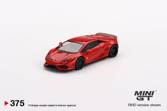 MINI GT 1:64 Japan LBWK Exclusive LB★WORKS Lamborghini Huracan ver. 2 Red  #375