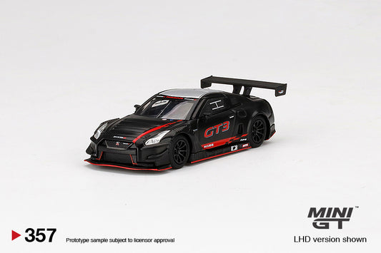 Mini GT 1:64 Nissan GT-R NISMO GT3 Matte Black – Shizuoka Hobby Show #357