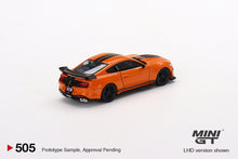 Load image into Gallery viewer, Mini GT 1:64 Ford Mustang Shelby GT500 (Twister Orange) – MiJo Exclusives USA