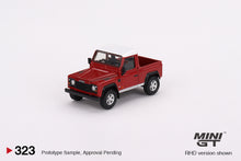 Load image into Gallery viewer, Mini GT 1:64 Land Rover Defender 90 Pickup Masai Red – MiJo Exclusives USA