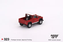 Load image into Gallery viewer, Mini GT 1:64 Land Rover Defender 90 Pickup Masai Red – MiJo Exclusives USA