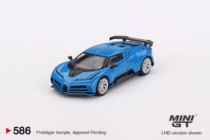 (Preorder) Mini GT 1:64 Bugatti Centodieci – Blu Bugatti – LHD – MiJo Exclusives
