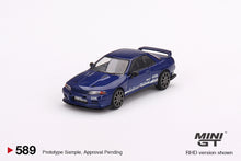 Load image into Gallery viewer, Mini GT 1:64 Nissan Skyline GT-R Top Secret VR32 – Blue Metallic – RHD – MiJo Exclusives