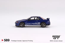 Load image into Gallery viewer, Mini GT 1:64 Nissan Skyline GT-R Top Secret VR32 – Blue Metallic – RHD – MiJo Exclusives