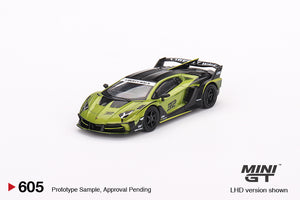 (Preorder) Mini GT 1:64 Lamborghini LB-Silhouette WORKS Aventador GT EVO – Lime