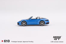 Load image into Gallery viewer, Mini GT 1:64 Porsche 911 Targa 4S – Shark Blue