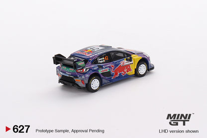 Mini GT 1:64 Ford Puma Rally1 #42 M-Sport Ford WRT – 2022 Rally Italia Sardegna 2nd Place – MiJo Exclusives