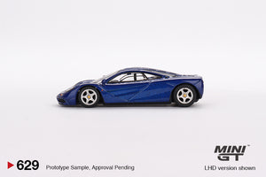 (Preorder) Mini GT 1:64 McLaren F1 – Cobalt Blue – MiJo Exclusives