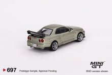 Load image into Gallery viewer, Mini GT 1:64 Nissan Skyline GT-R (R34)Tommykaira R-z Millenium – Jade- MiJo Exclusives