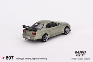 Mini GT 1:64 Nissan Skyline GT-R (R34)Tommykaira R-z Millenium – Jade- MiJo Exclusives