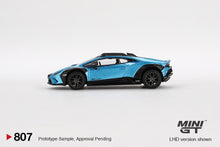 Load image into Gallery viewer, (Preorder) Mini GT 1:64 Lamborghini Huracán Sterrato Blu Aegir