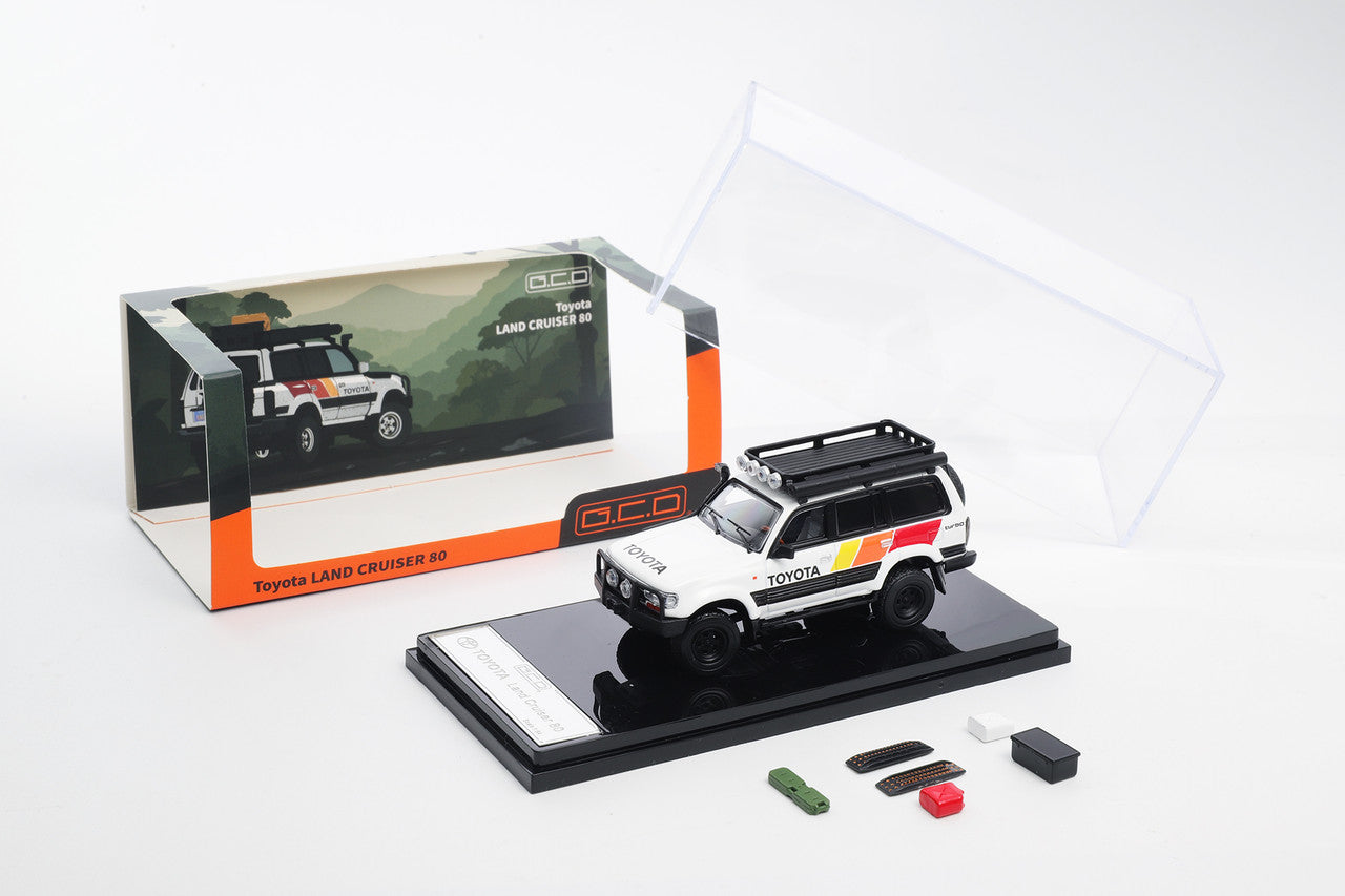 クリスティン　ガレージキット GCD 1/64 Toyota Land Cruiser 80 series overland TRD Stripe