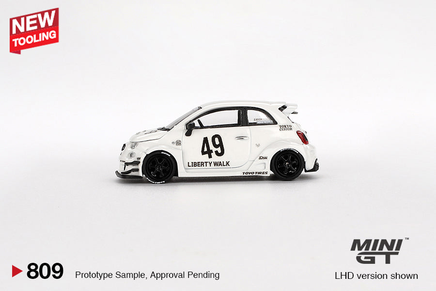 Mini GT 1:64 LB-WORKS x Abas Works ABARTH 595 Gara White – DiecastTalk