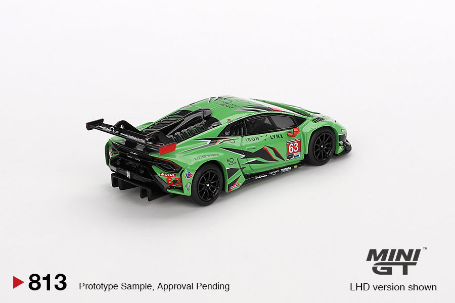 Mini GT 1:64 Lamborghini Huracán GT3 EVO2 #63 Iron Lynx IMSA 2023